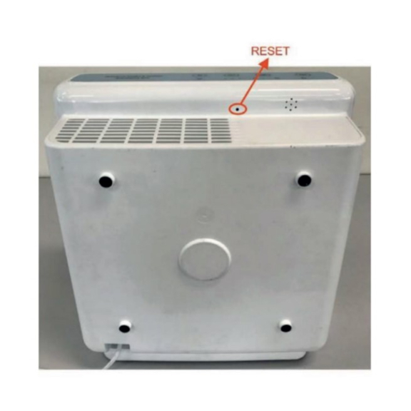 Soler & Palau AIRPUR N čistička vzduchu - reštart zariadenia