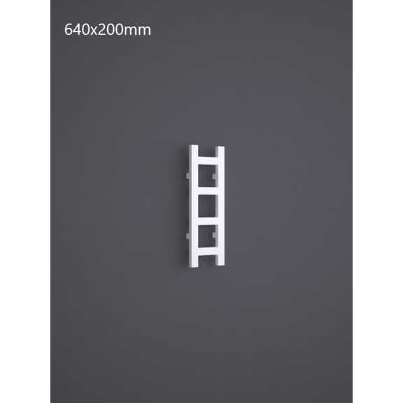 TERMA Easy vertikálny dizajnový radiátor RAL9016 - 640x200