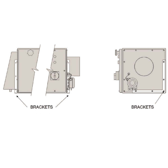 Purified Air UV-O 1000 - schéma montážnej konzoly