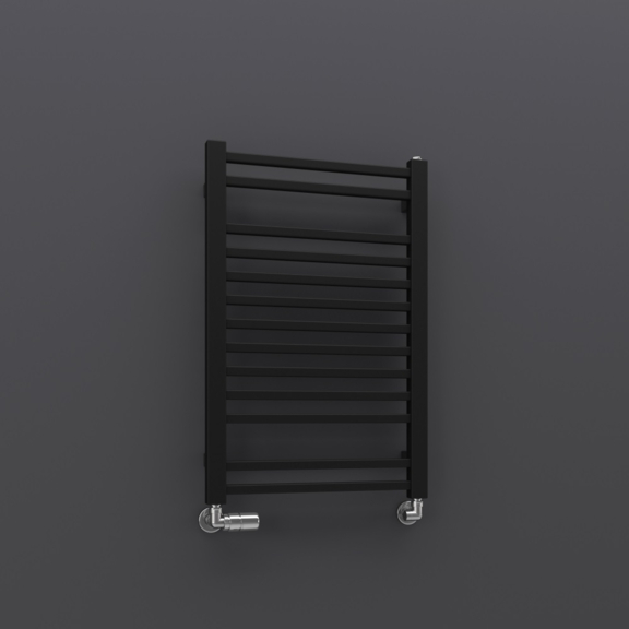 TERMA Bone kúpeľňový radiátor 760x500 - Ral 9005