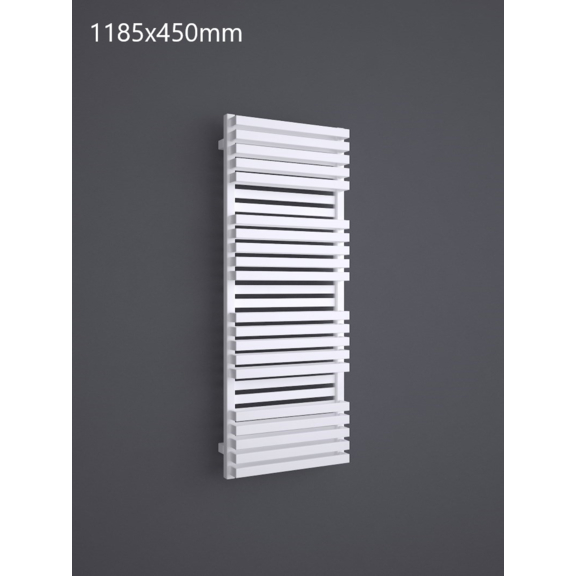 TERMA Quadrus Bold One dizajnový radiátor 1185x450 RAL 9016