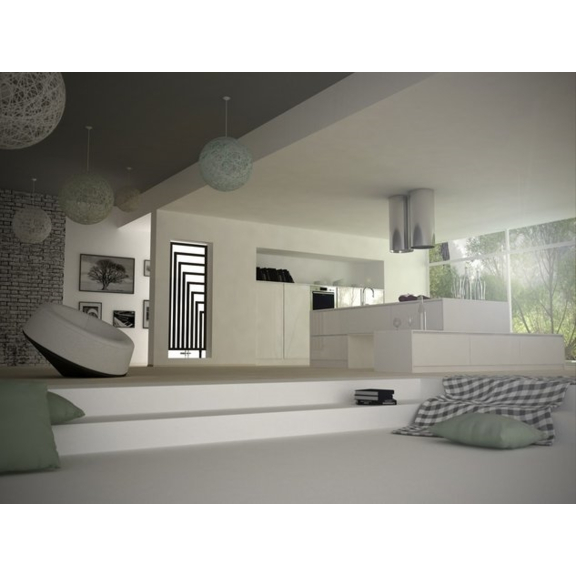 TERMA Angus DW dizajnový radiátor RAL 9016 1300x440