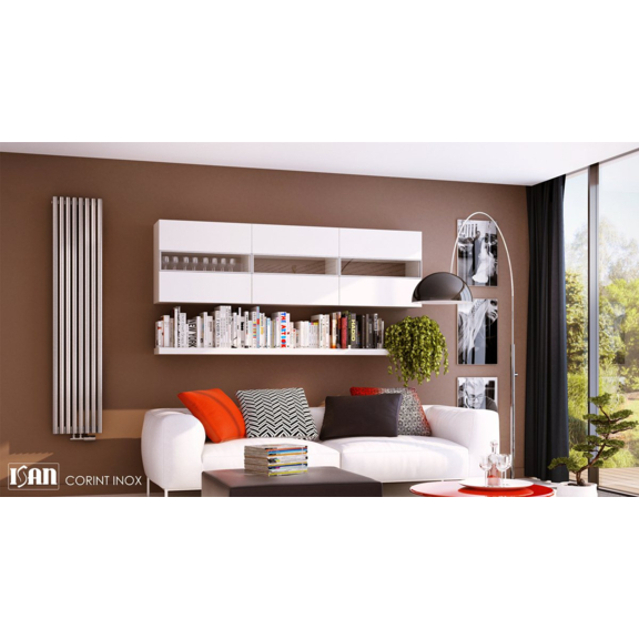 ISAN Corint Inox vertikálny nerezový radiátor