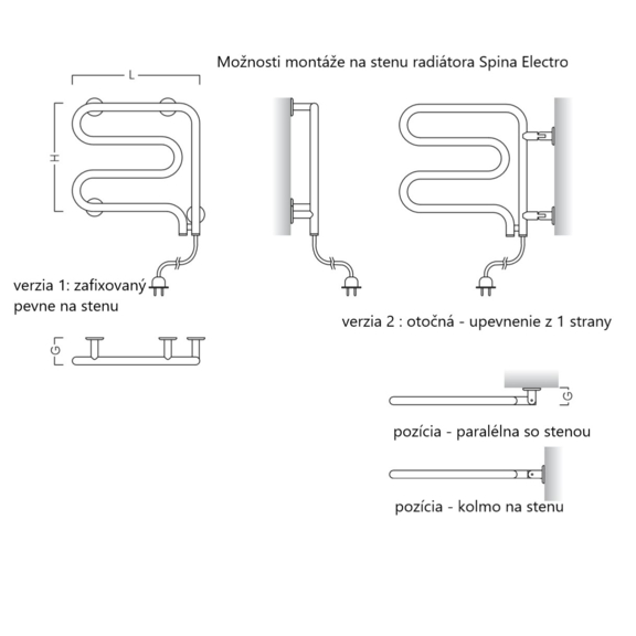 Instal projekt Spina Electro - uchytenie na stenu