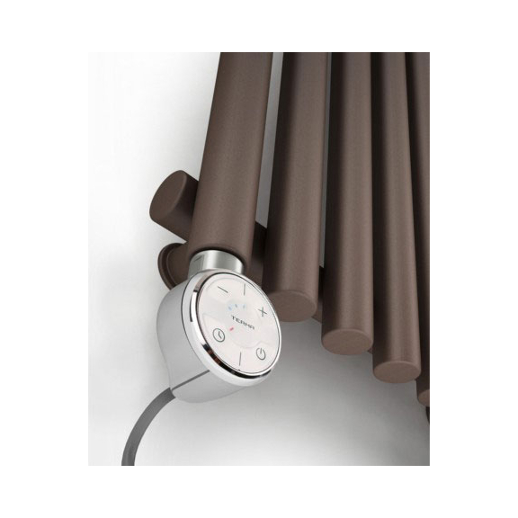 TERMA Tune VWS elektrický dizajnový radiátor farba Noble Brown - detail