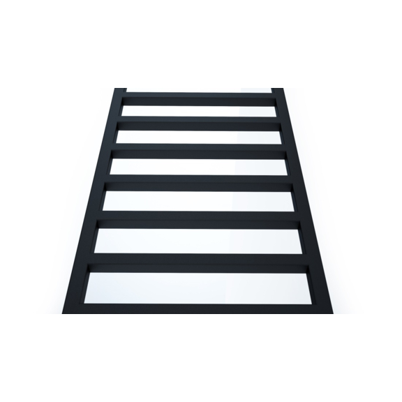 TERMA Simple DW dizajnový radiátor 1515x500 farba Heban - detail