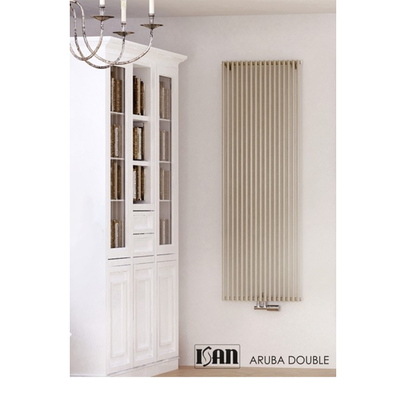 ISAN Aruba Double vertikálny radiátor - RAL 9001