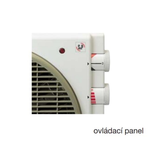 Soler & Palau Meteor EC  axiálny stolný ventilátor - ovládací panel