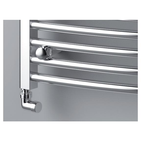 ISAN Palmyra Radius Chrom kúpeľňový radiátor detail