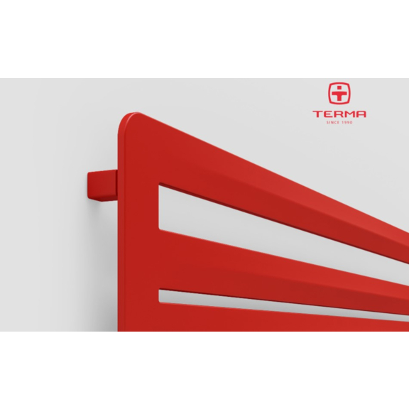 TERMA Aero HG dizajnový radiátor 455x1800 RAL3028 na stenu detail