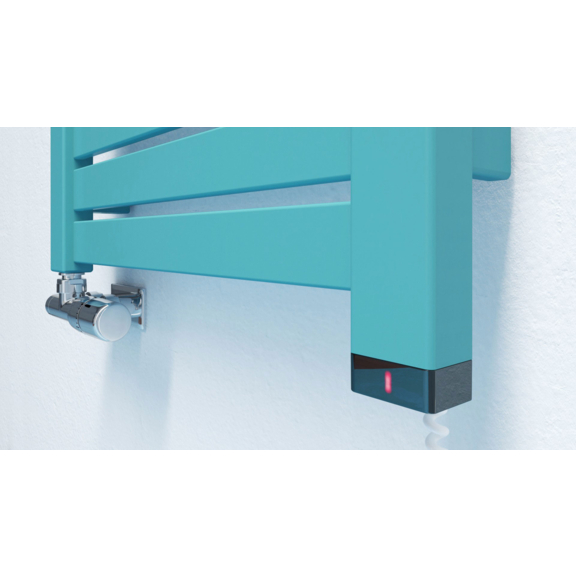 TERMA Mantis ONE dizajnový radiátor RAL5018 detail vykurovací prvok one