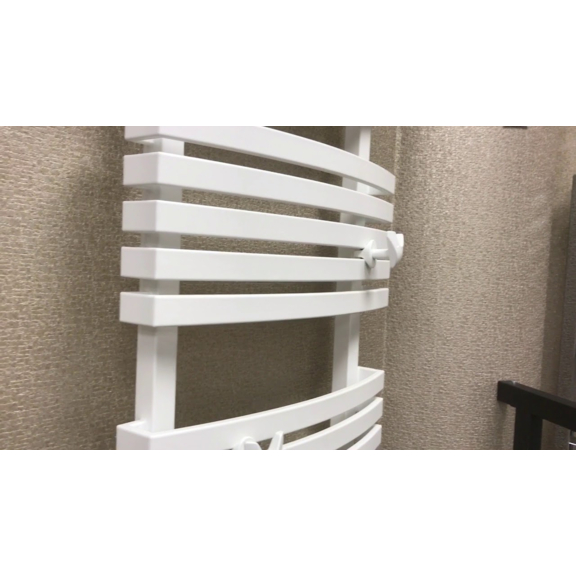 TERMA Kioto One dizajnový radiátor farba RAL9016 - detail