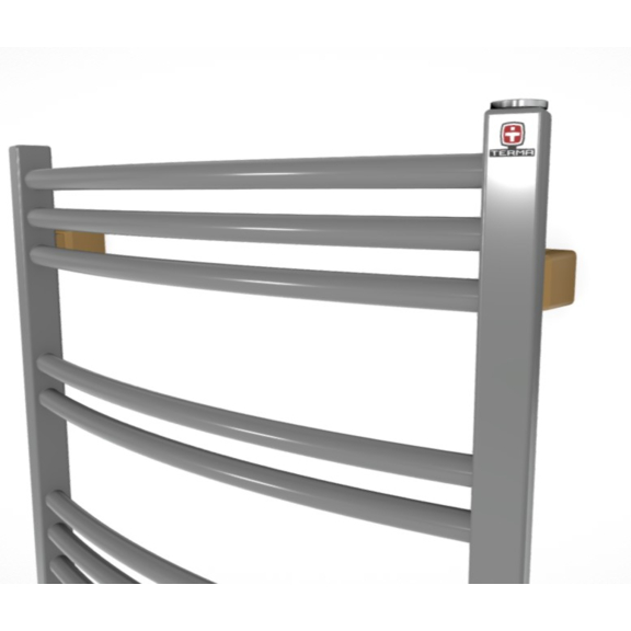 TERMA Jade M kúpeľňový radiátor RAL7037 detail