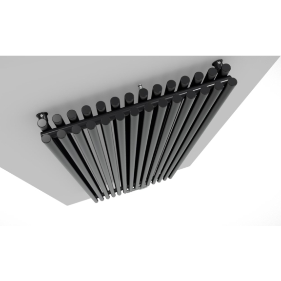 TERMA Tune VWD dizajnový radiátor 1800x690 farba Soft RAL9005 pohľad zhora