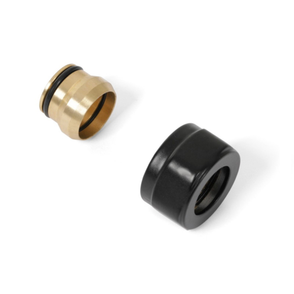 Terma adaptér Meď M22x1,5 Čierna matná