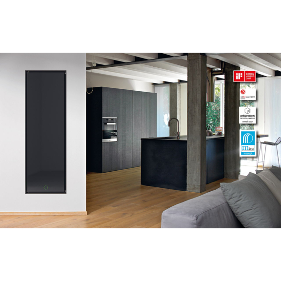 IRSAP Face Zero dizajnový radiátor s povrchovou úpravou Black Dots 1800x600