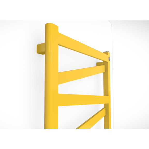 TERMA Vipera dizajnový radiátor 1230x500 farba Soft 3028 pohľad zhora