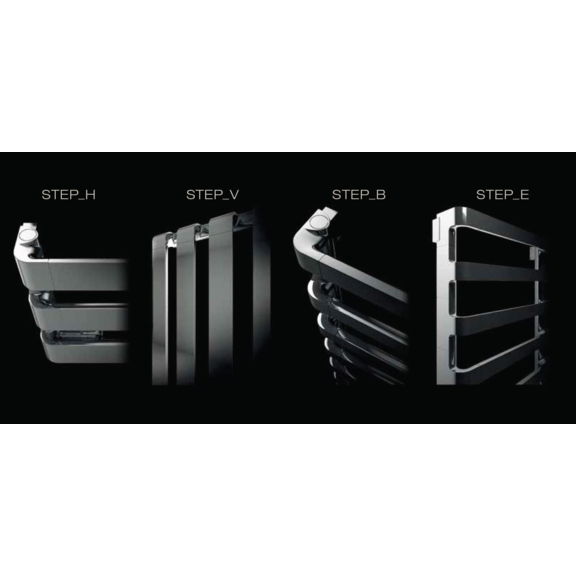 IRSAP Step H chrómový dizajnový radiátor - rada Step - chróm