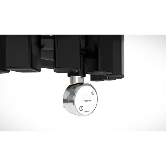 TERMA Triga ANC E dizajnový radiátor farba Metallic Black - detail - elektrický