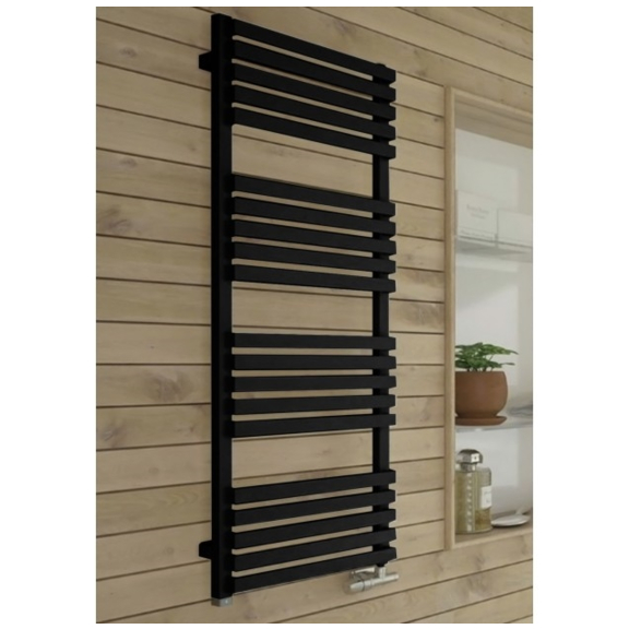 TERMA Quadrus Slim One dizajnový radiátor farba Metallic Black