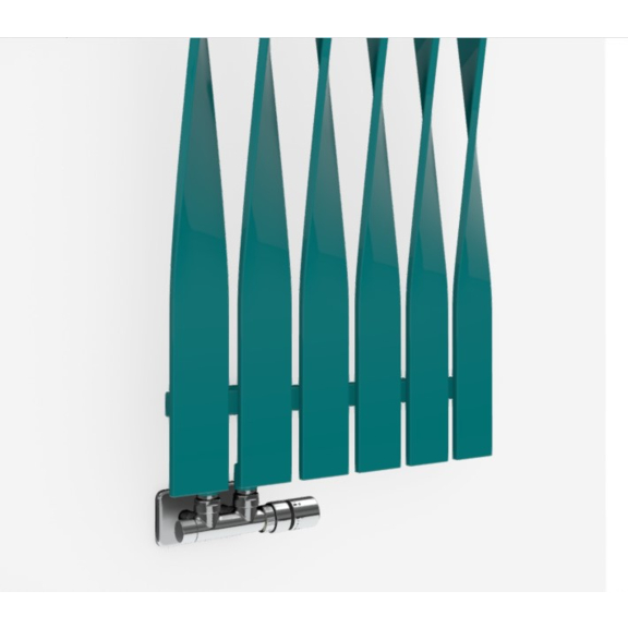 TERMA Cyklon V dizajnový radiátor 1600x495  RAL 5021 spodná časť