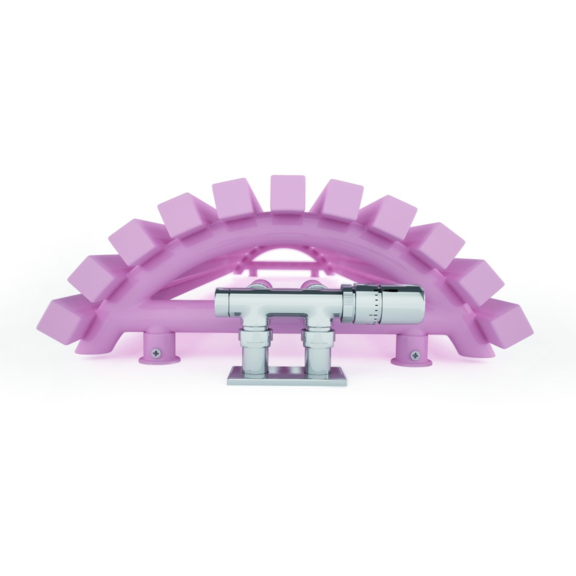 TERMA Triga AW dizajnový radiátor RAL3015 detail