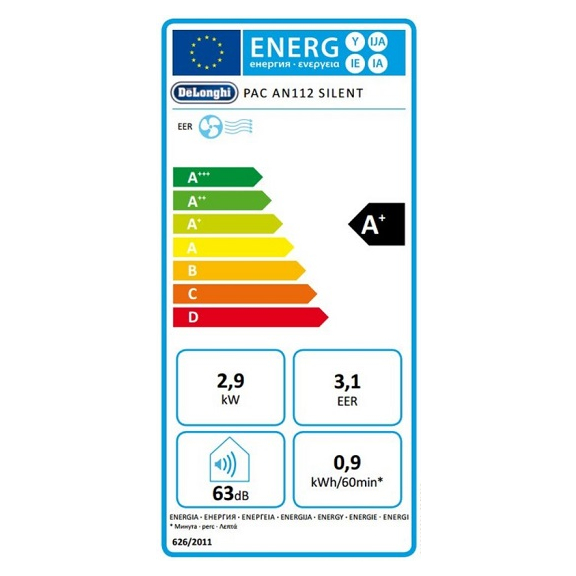 Mobilná klimatizácia DeLonghi PAC AN 112 energetická trieda