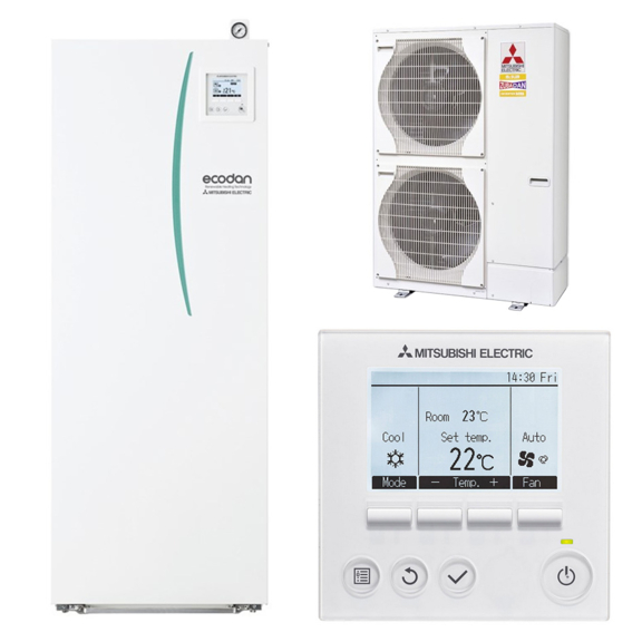 Tepelné čerpadlo Mitsubishi Ecodan EHST20C-YM9E-B+ PUHZ-SW80YHA – len vykurovanie