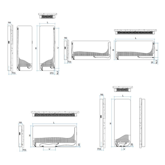 IRSAP Relax Style dizajnový radiátor