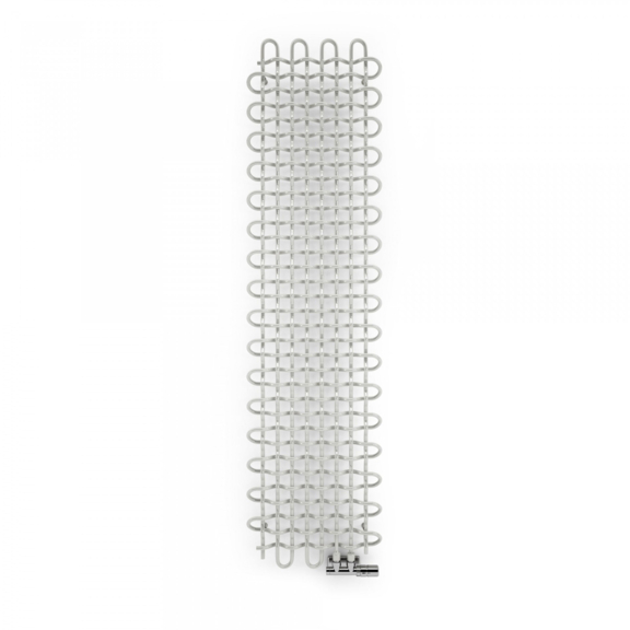 TERMA PLC V dizajnový radiátor na stenu - 1800x463 farba Sweet Sugar v interiéri