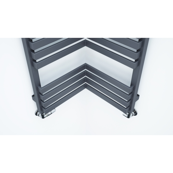 TERMA incorner rohový radiátor 1005x350 farba Modern Grey