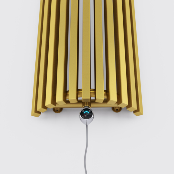 TERMA Triga AW E dizajnový radiátor farba Gold Gloss