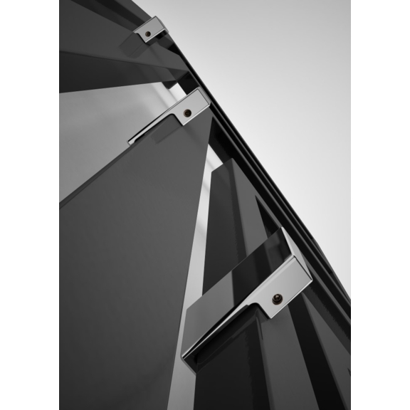 TERMA Angus V dizajnový radiátor  farba Modern Grey detail+ háčiky Zip