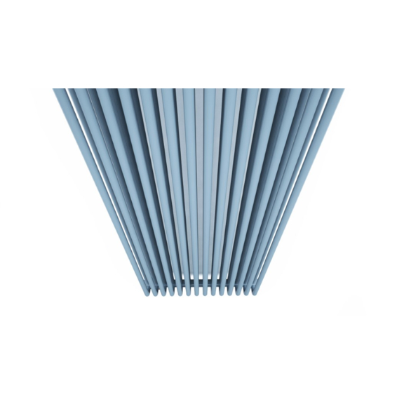 TERMA Delfin dizajnový radiátor pod okno RAL5014 vertikálny - detail