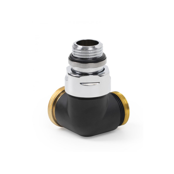 Terma pravý uhlový ventil Čierny matný