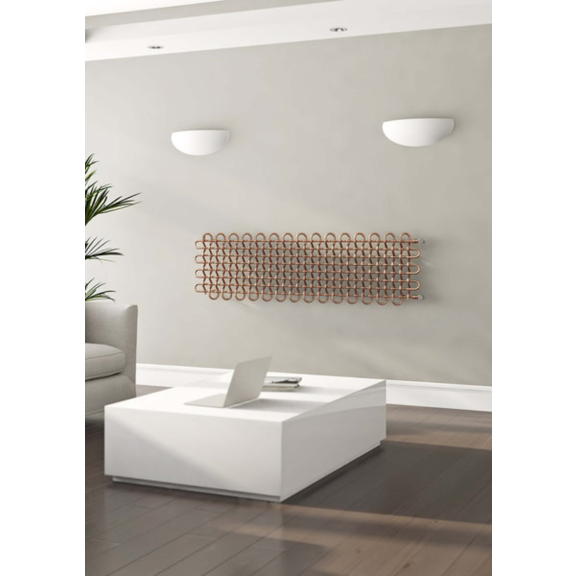 TERMA PLC H dizajnový radiátor 463x1600 RAL 9005 tkáčsky vzor