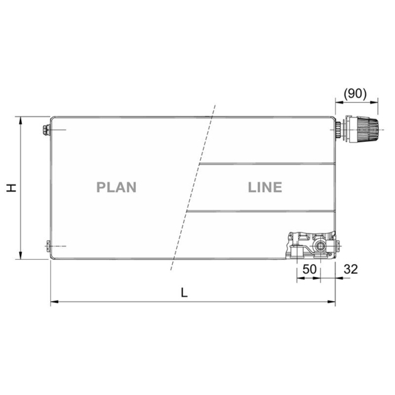 Korado Radik Plan VK vodný doskový radiátor