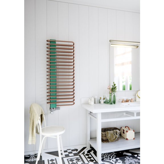 TERMA Michelle elektrický dizajnový radiátor 1200x500 farba RAL6000
