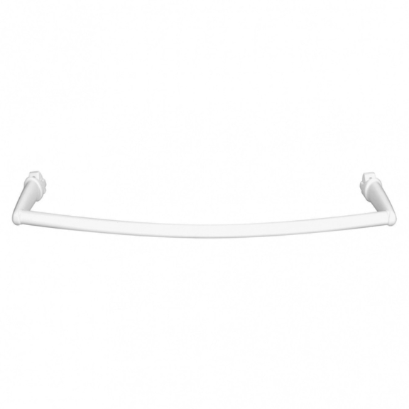 TERMA Zaoblené madlo Basic pre šírku radiátora 400mm BIELA