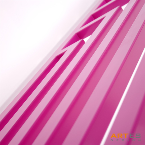 TERMA Angus V dizajnový radiátor detail