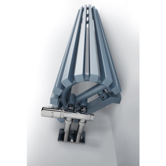 TERMA Triga ANC dizajnový radiátor RAL 5024 detail