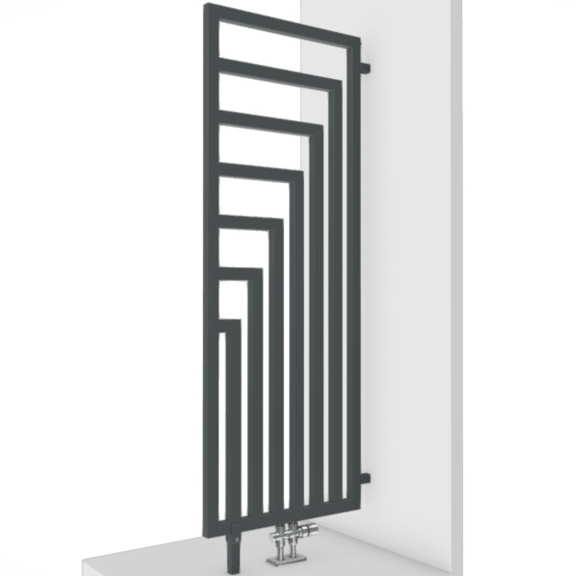 TERMA Angus DW dizajnový radiátor RAL7012