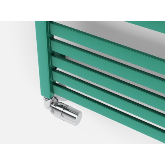 TERMA Marlin kúpeľňový radiátor 1185x430 RAL 6000 detail