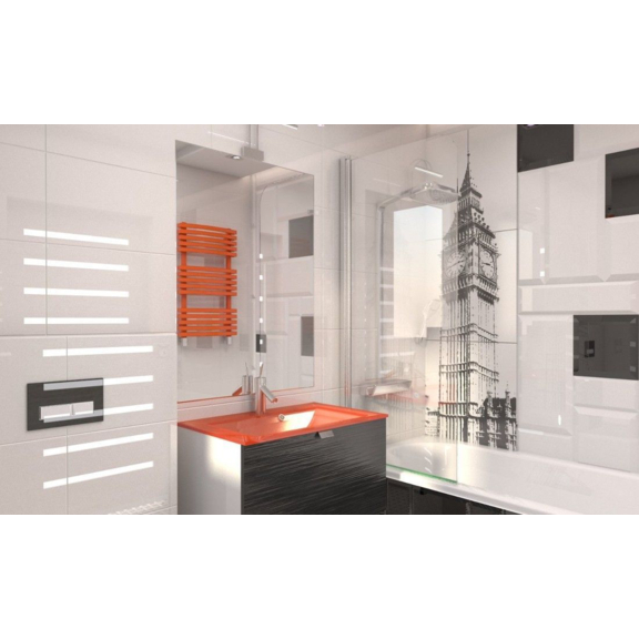 TERMA Kioto One dizajnový 870x480 radiátor do kúpeľne