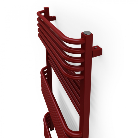 TERMA Pola ONE kúpeľňový radiátor 1180x500 RAL3003 detail