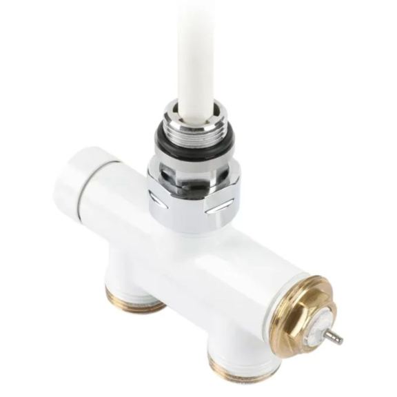 Terma integrovaná priama termostatická ventilová sada s ponornou trubicou - ventil Biela