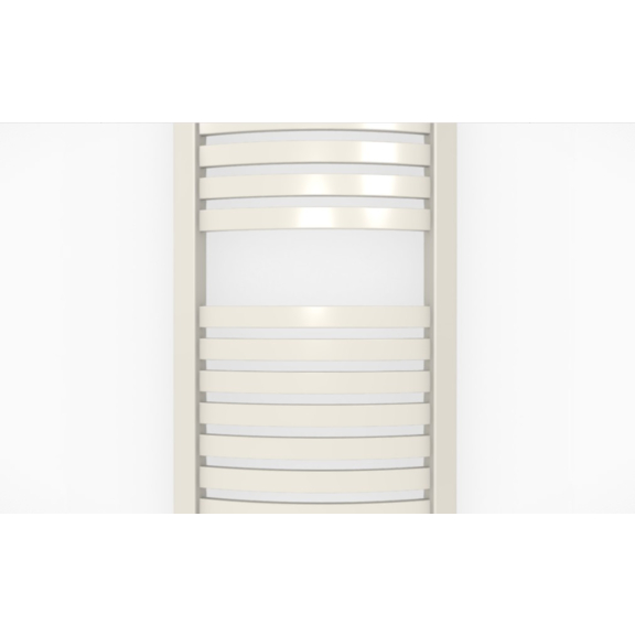 TERMA Dexter One kúpeľňový radiátor RAL 9016 Detail rebrá