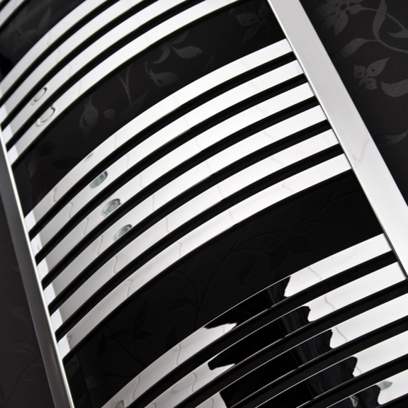 TERMA Dexter One kúpeľňový radiátor farba chróm detail