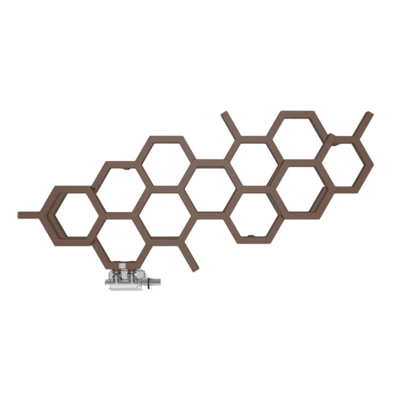 Terma Hex horizontálny dizajnový radiátor Copper