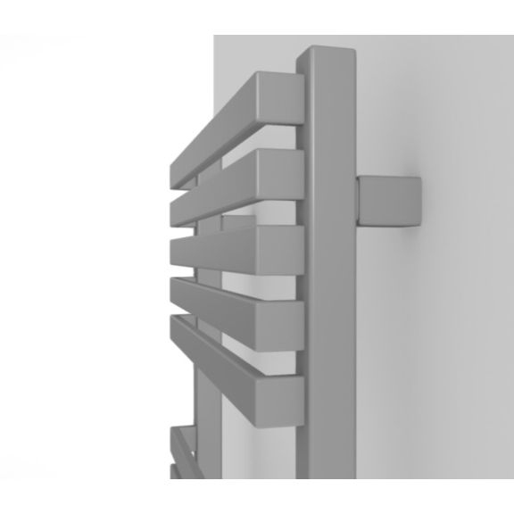 TERMA Quadrus Slim dizajnový radiátor Silver Matt detail 3